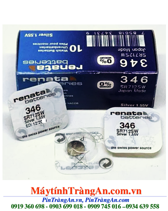 Pin Renata 346/SR712SW silver oxide 1.55V chính hãng Renata Thụy Sĩ